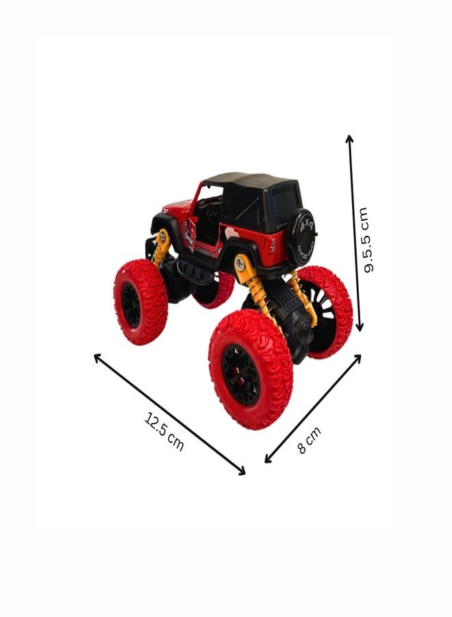 PCN TECHNOLOGY PCN Pull Back 4WD Mini Rock Car Crawler Off-Road Monster Racing Car Toy for Kids Best Gift for Your Children Original Standard Item | (Random Color) Colour May be Vary - Image 4